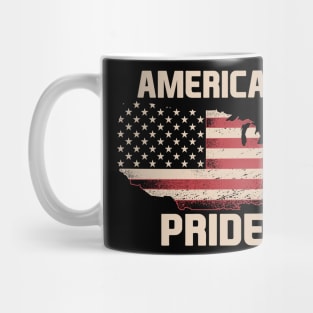 American Pride Flag Tshirt Mug